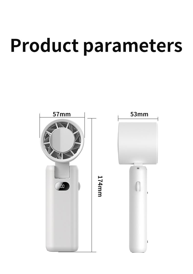 Product Introduction of Handheld small fan High speed powerful semiconductor cold air leafless spray refrigeration Small air conditioner Small mini turbine Portable portable charging Silent electric fan cooling magic weapon fan  portable 20