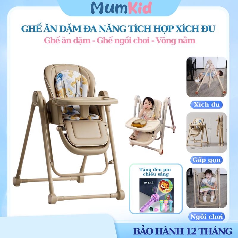 Ghế Ăn Dặm Đa Năng 3in1 MumKid - Ghế Ăn Dặm - Võng Nằm - Ghế Ngồi Chơi - Điều Chỉnh Độ Cao Linh Hoạt - Phù Hợp Cho Các Bé Từ 0 Tháng Đến 6 Tuổi - Ghế Ăn Dặm MK23-099