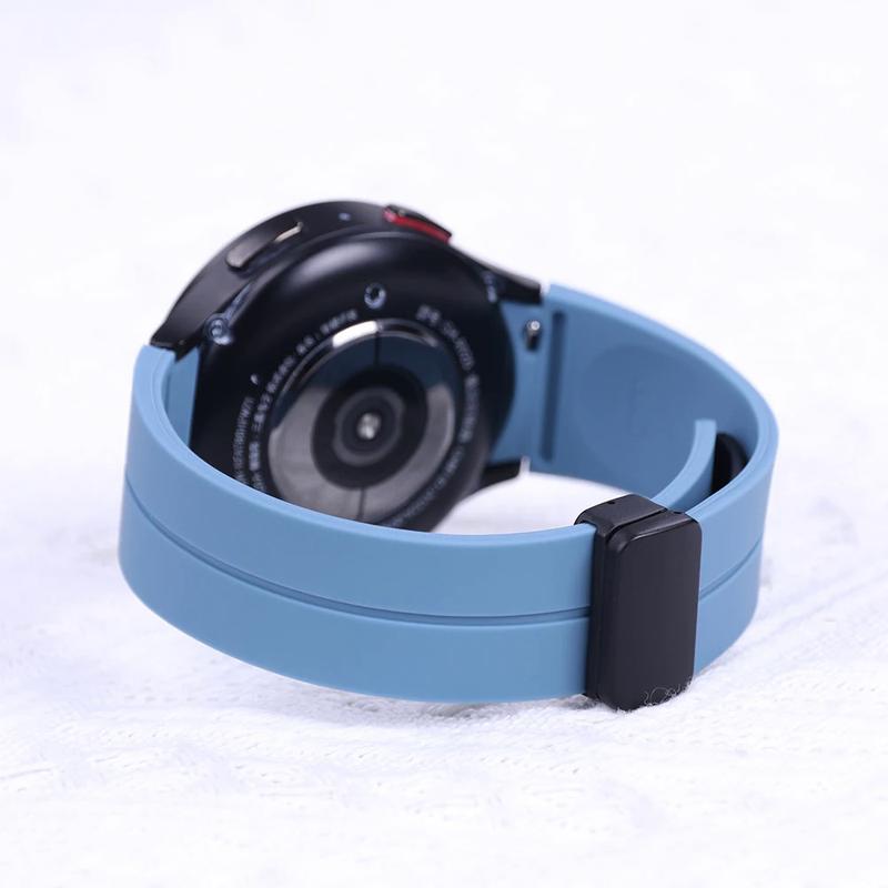 Product Introduction of Popular Magnetic silicone straps for Samsung Galaxy Watch 6 Classic 43mm 47mm silicone watch band for 5 pro 45mm watch 4 3