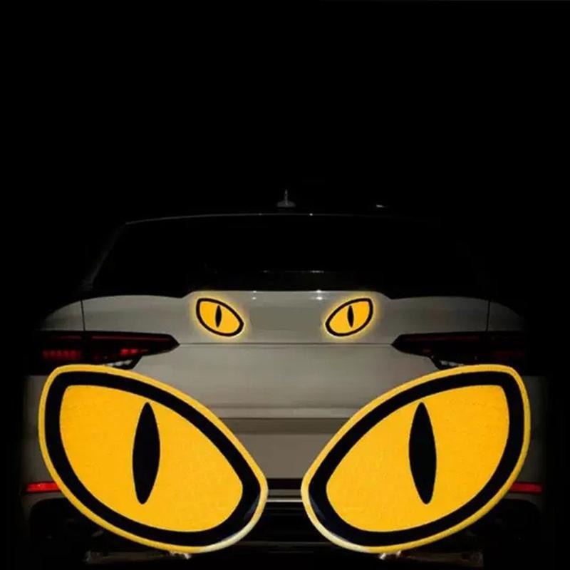 2PCS Safety Eyes Styling Car Reflective Sticker Car Decorate Sticker 4