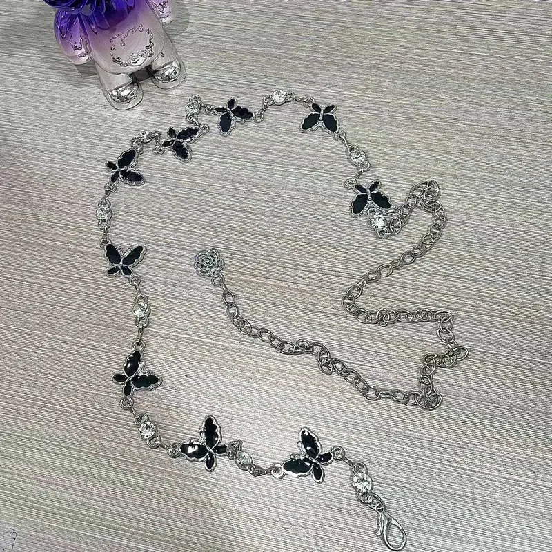 Dây Chuyền Đeo Hông, Y2g, Phụ Kiện Bướm, Phối Bên Trong Với Váy, Phong Cách Ngọt Ngào Cho Bé Gái, Bó Sát Eo, Băng Quấn Mỏng, Thời Trang Và Thanh Lịch, Thích Hợp Cho Váy, Váy Voi 7