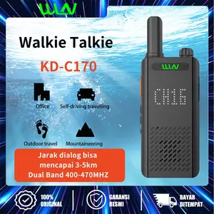 HT Walkie Talkie Tampilan Digital WLN KD-C170 Portable Walky Talky Way Radio Walkie Talkies HT Handy Talky Adaptor