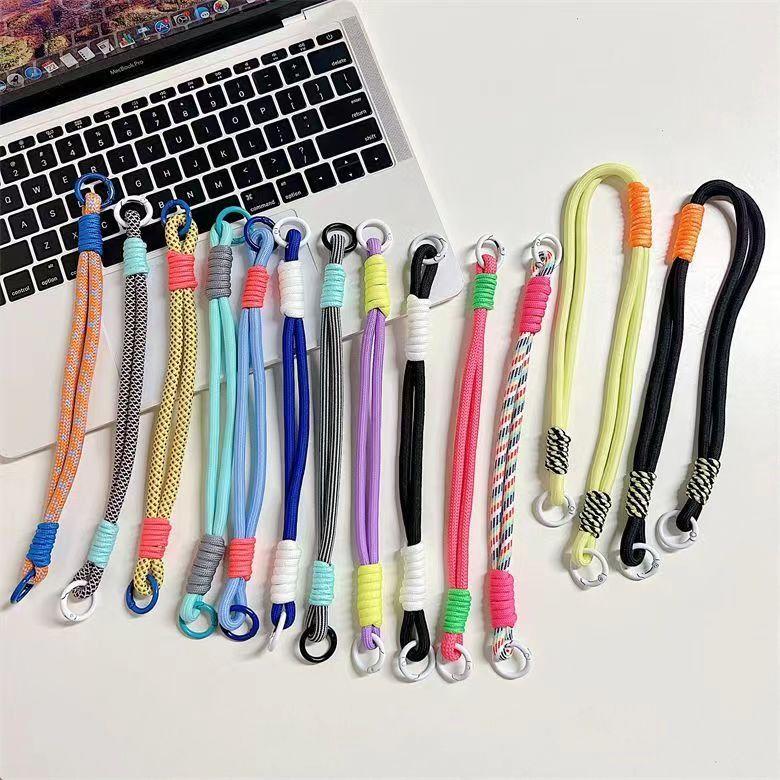 Mobile phone lanyard, hand woven short lanyard, hand-held wrist ...