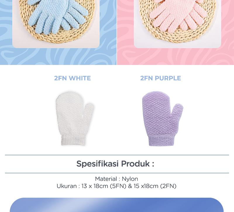 Product Introduction of Goto [COD] Truvic Bath Glove Sarung Tangan Mandi Penggosok Badan Penghilang Daki 20