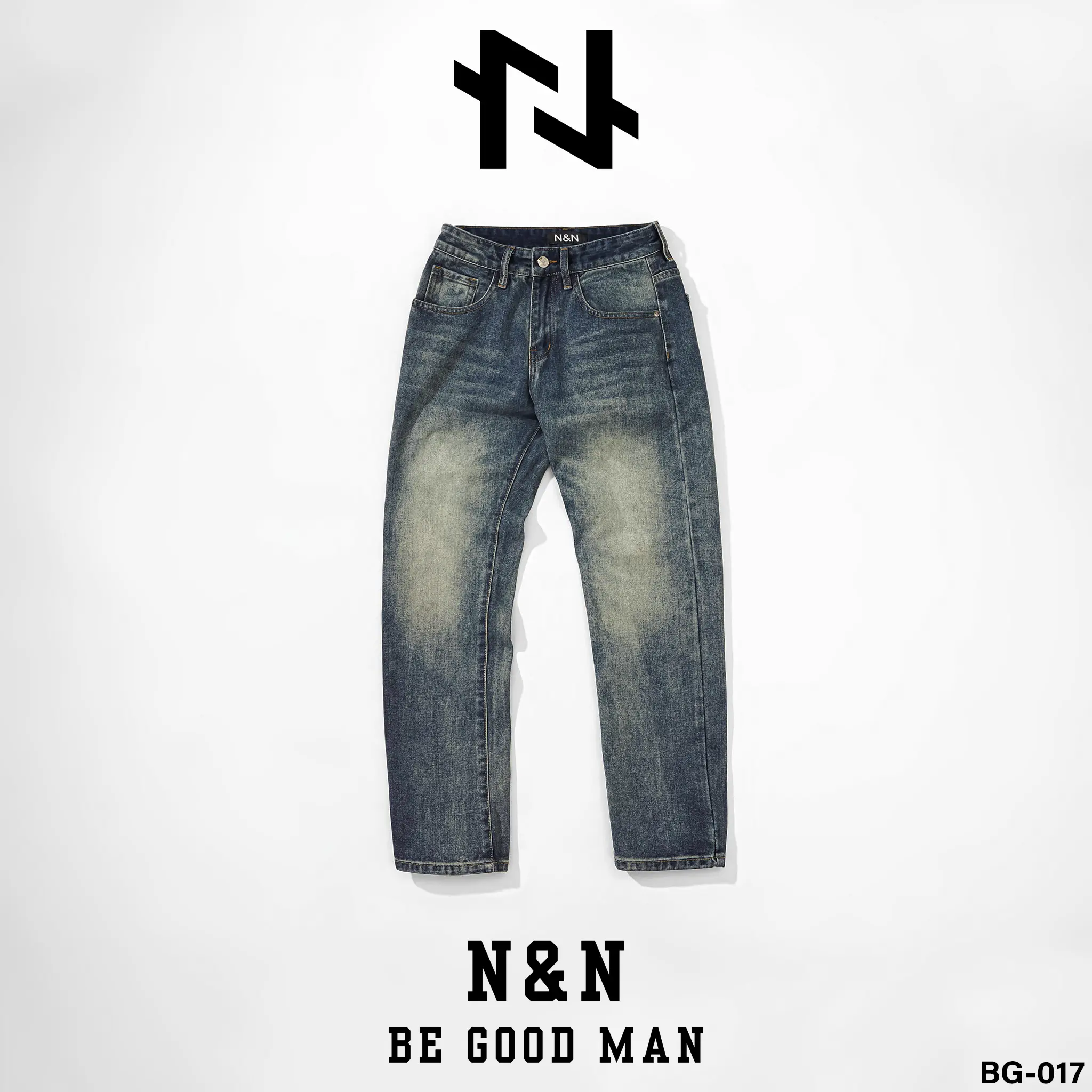 BG_017 - N&N - Quần Baggy Jean Nam ống đứng form rộng cao cấp quần  jean  nam  suông quần  jeans  ống  rộng  nam quần  jean  nam  ống  suông  rộng