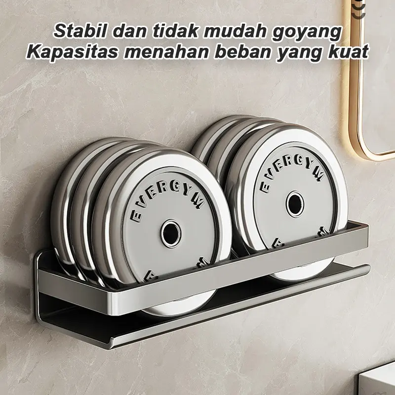 Rak Bumbu Dapur Dinding Kitchen Rack Tempat Pisau Rak Gantung Rak Dapur Rak Sendok Garpu Aluminium Dengan Cat Coating Anti Panas Dan Anti Karat Bisa Dicuci 2