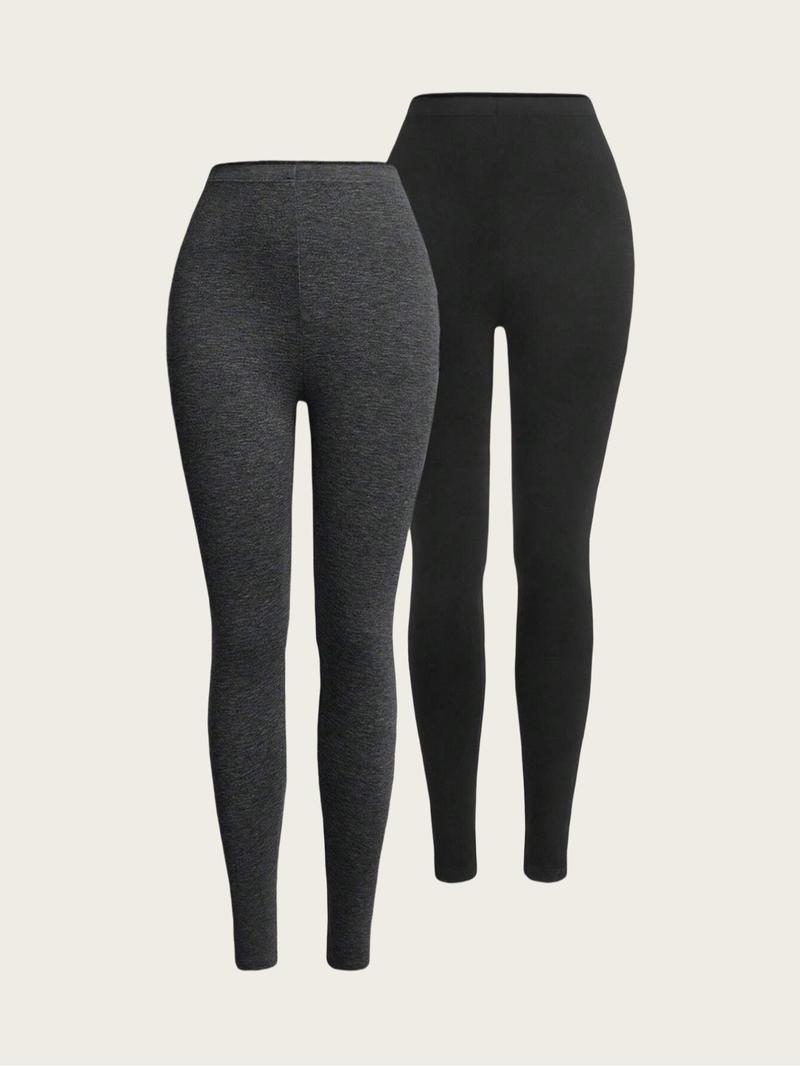 Product Introduction of Women's Solid High Waist Skinny Pants, Casual Comfy Leggings for Daily Wear, Ladies Bottoms for Summer 5
