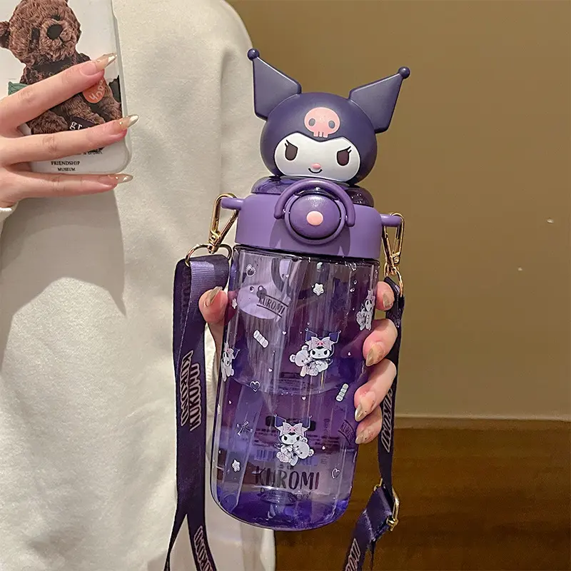 Sanrio Clow M 2024 New Water Cup Girls Good-looking Cup with Straw Summer Children's School Water Bottle