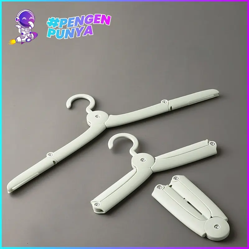 Gantungan Baju Lipat / Hanger Lipat / Hanger Traveling / Gantungan Baju Lipat Multifungsi / Gantungan Baju Travel Size 1