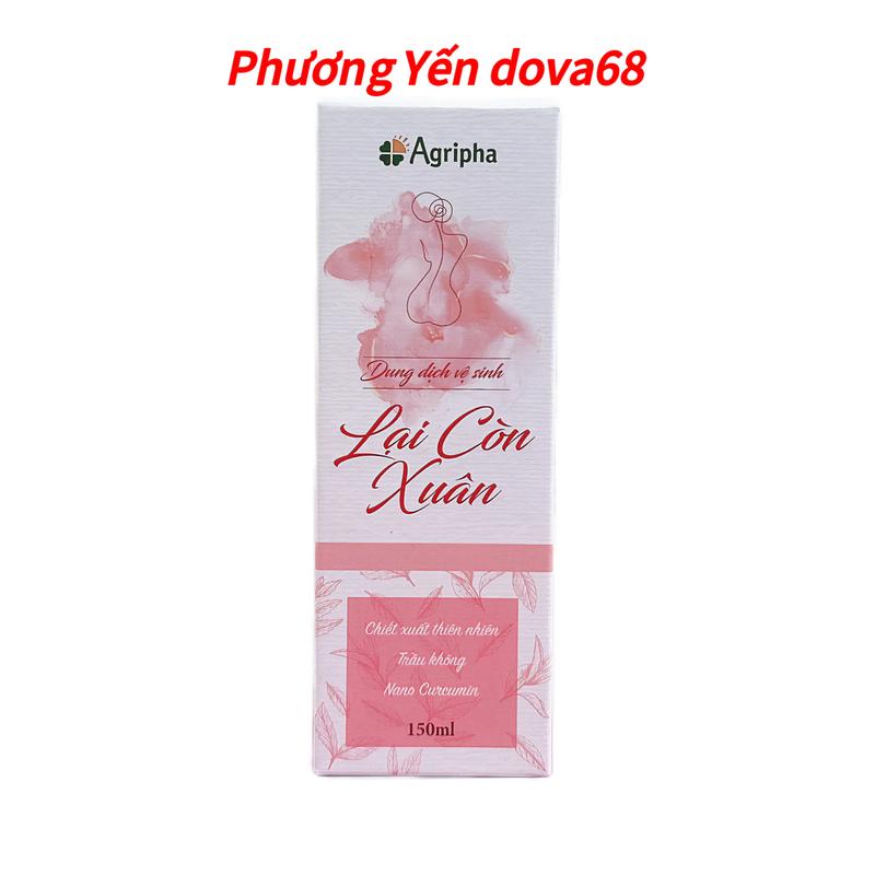 Dova dung dịch vệ sinh lại còn xuân 150ml - Glycerin, Bồ Hòn, Lô Hội, Trà Xanh, Trầu Không, Nano Curcumin - Bảo Vệ Chị Em Phụ Nữ
