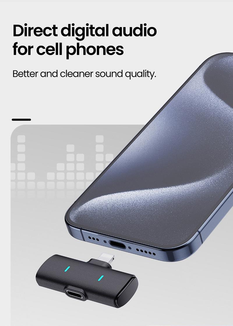 Product Introduction of M1 wireless magnetic button microphone, compatible with iPhone, iPad, Type-C,for live streaming, interviews, Vlog recording, audio recording, portable mini microphone, plug and play noise reduction 77