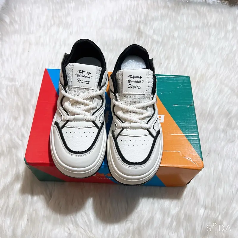 Giày thể thao nữ, đế độn, cao 3-5p Shoes Sneaker 4