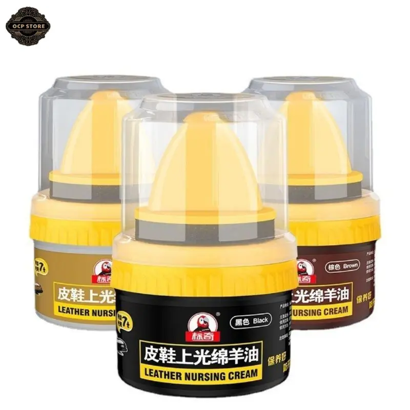 Xi Đánh Bóng Giày Da Làm Bóng Nhanh Đồ Da, Xi Kem Dưỡng Da Có Đầu Mút Hỗ Trợ 1