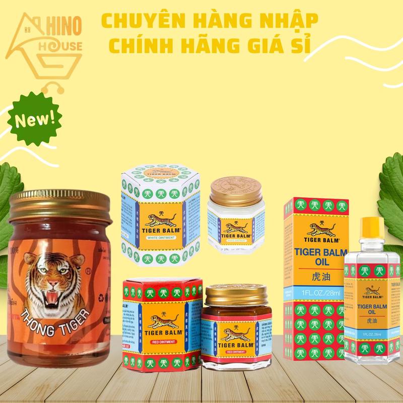 Dầu Cù Là Tiger Balm Thái Lan Xoa Bóp Nhức Mõi Côn Trùng Cắn - Hinohouse