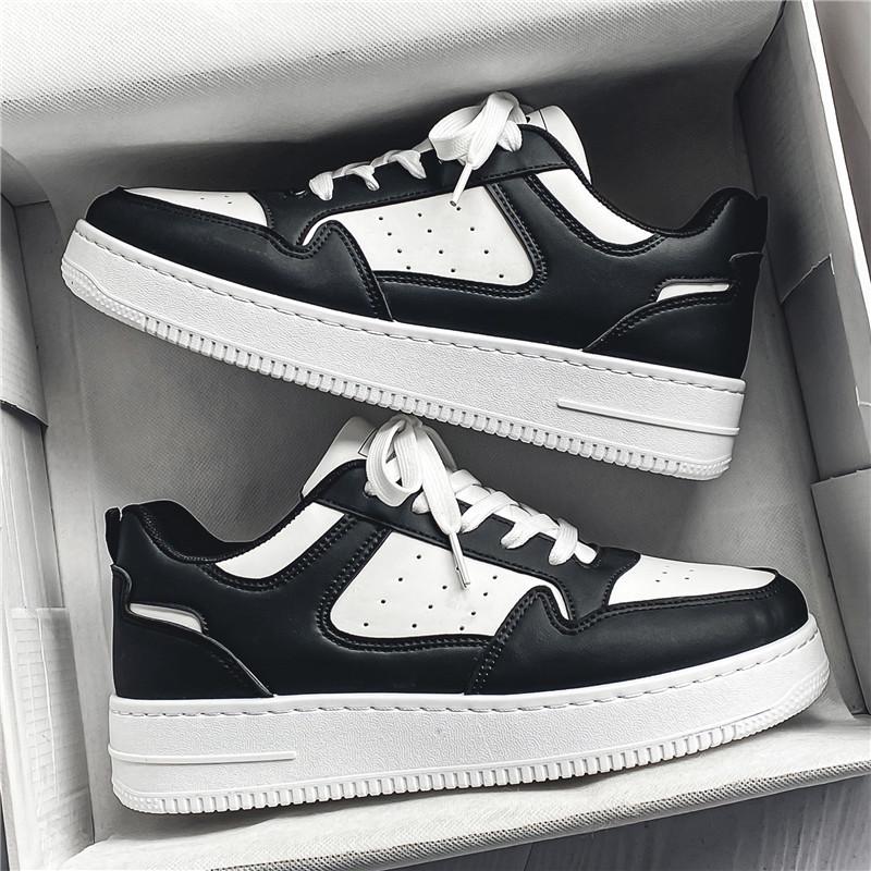 Giày Nam Sneaker 2023-Phiên Bản Hàn Quốc Chất Liệu Da Pu Cao Su Shoes