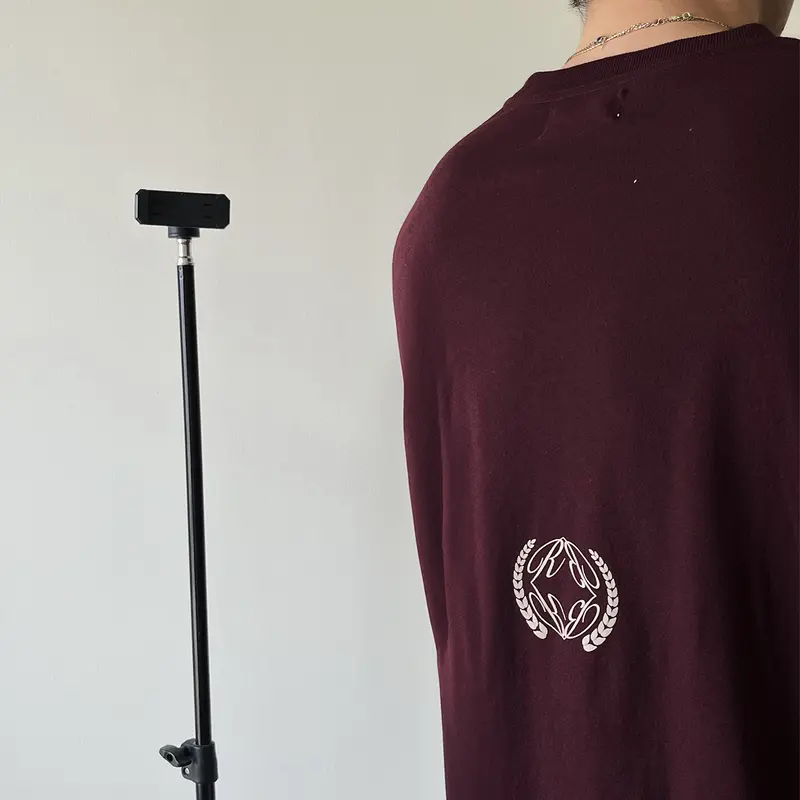 RUDEBASIC - Uni Burgundy Oversized Tee | Heavy weight | Tshirt Pria 2
