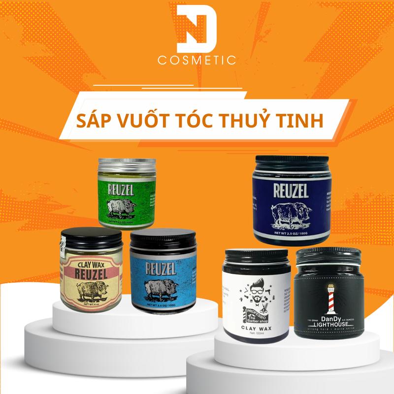 Sáp vuốt tóc nam RAILCAR - CLAY WAX - giữ nếp ổn định chất - CLAY - Pomade - hương thơm nhẹ