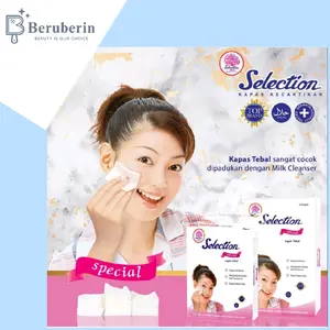 Kapas Selection Facial Cotton Round/ Kapas Tipis Toner/ Kapas Pembersih Wajah 35gr