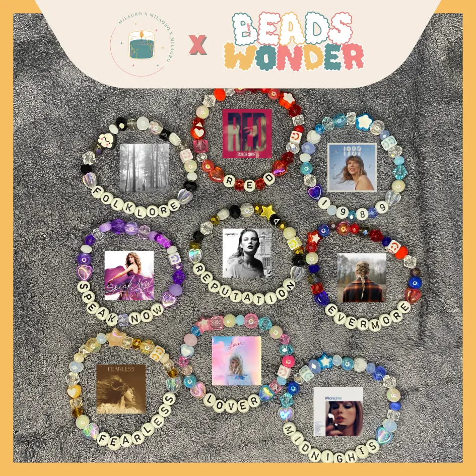 Beads Wonder Taylor Swift Album Bracelet | Gelang Elastis | Friendship Bracelet