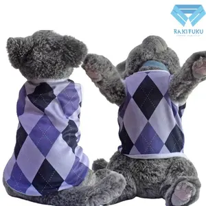 Baju Kucing Lucu Murah Motif Model Sweater Ungu Cowo Cewe Jantan Betina Aksesoris Hewan Kecil