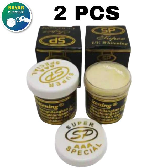 2 PCS CREAM SP HITAM UV WHITENING KEMASAN PLASTIK 0
