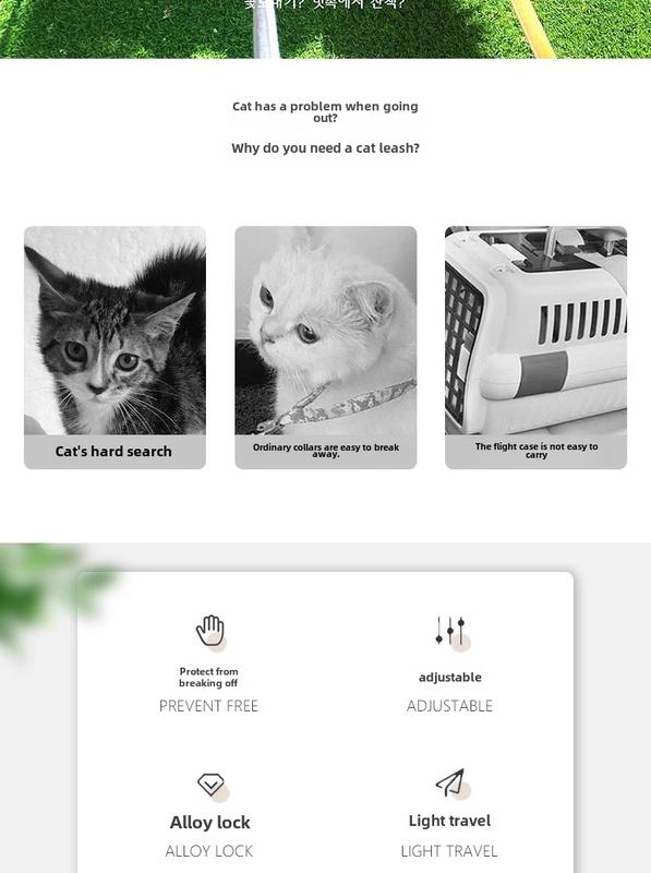 Product Introduction of Cat Chest and Back Bee Adjustable Hand Holding Rope Breathable Small Dog Dog Dog Leash Walking Cat Dog Leash Cartoon 1