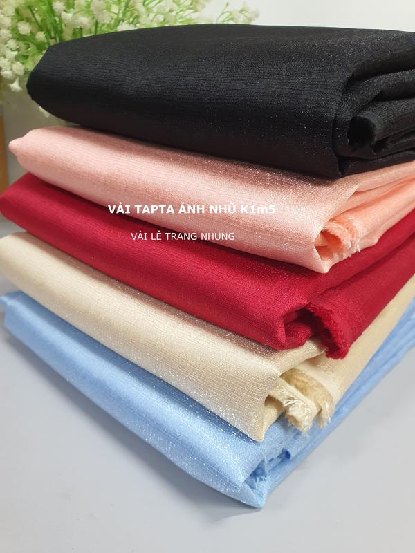 Vải Tapta Ánh Nhũ Khổ 1m5 - May váy đầm thời trang 3