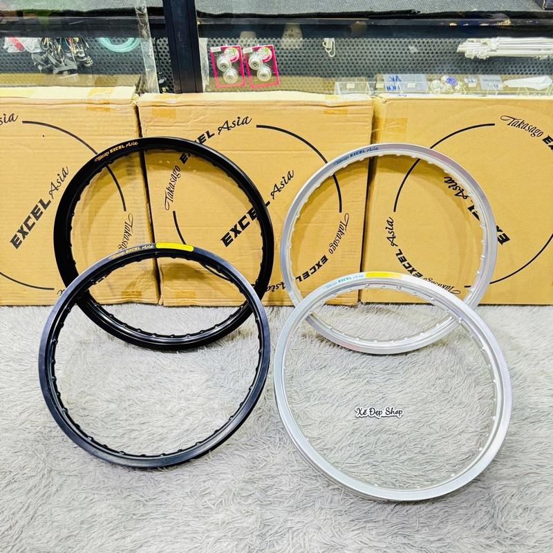 Niềng Excel Asia Malaysia - màu đen bạc 1.4 1.6 - lắp đặt mọi loại xe Phụ Kiện Phụ Tùng