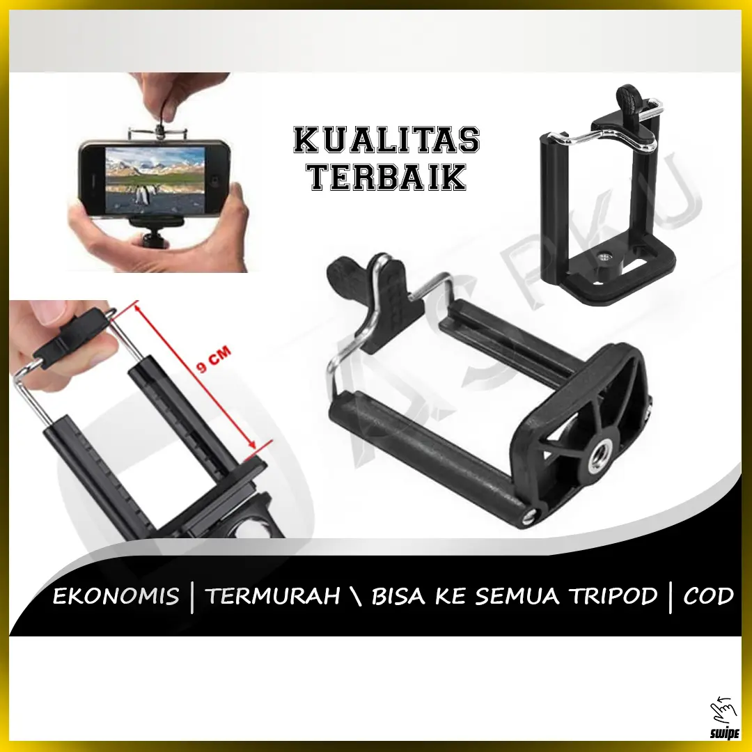 Holder U Standard / Tripod / Tongsis / Selfie / Camera / Kamera / Youtuber / Vlog / Youtuber / Ori
