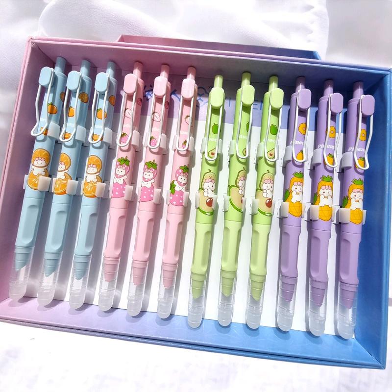 5055 - Hộp 12 cây bút máy bấm xóa được, bút máy tẩy được