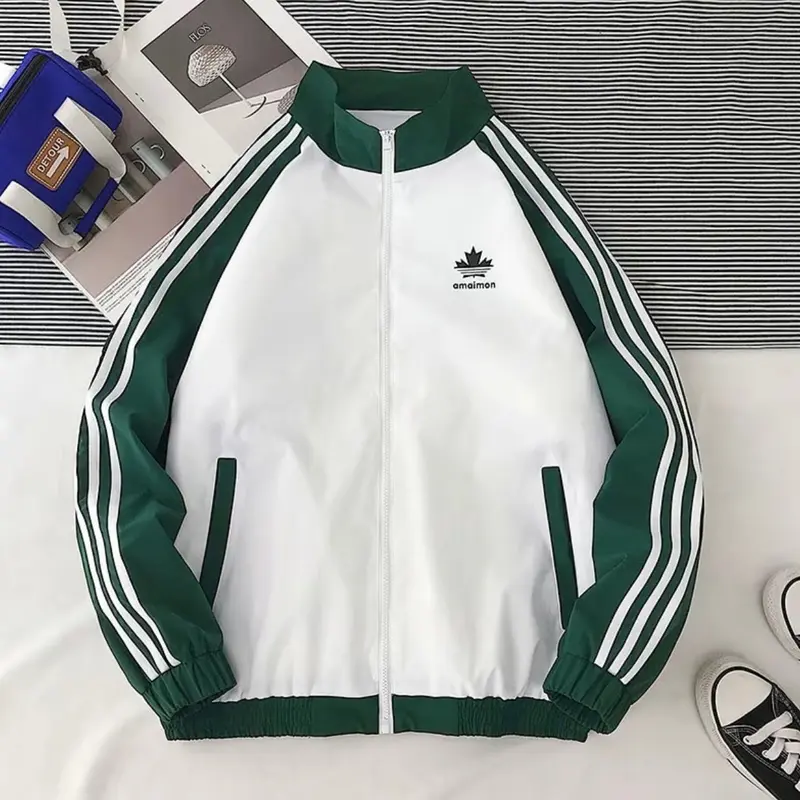 Áo Khoác Nam Nữ Cải Mero Cổ Đứng Dày Dặn Hot Tren Siêu Ngầu Menswuar Jacket Có Túi 2
