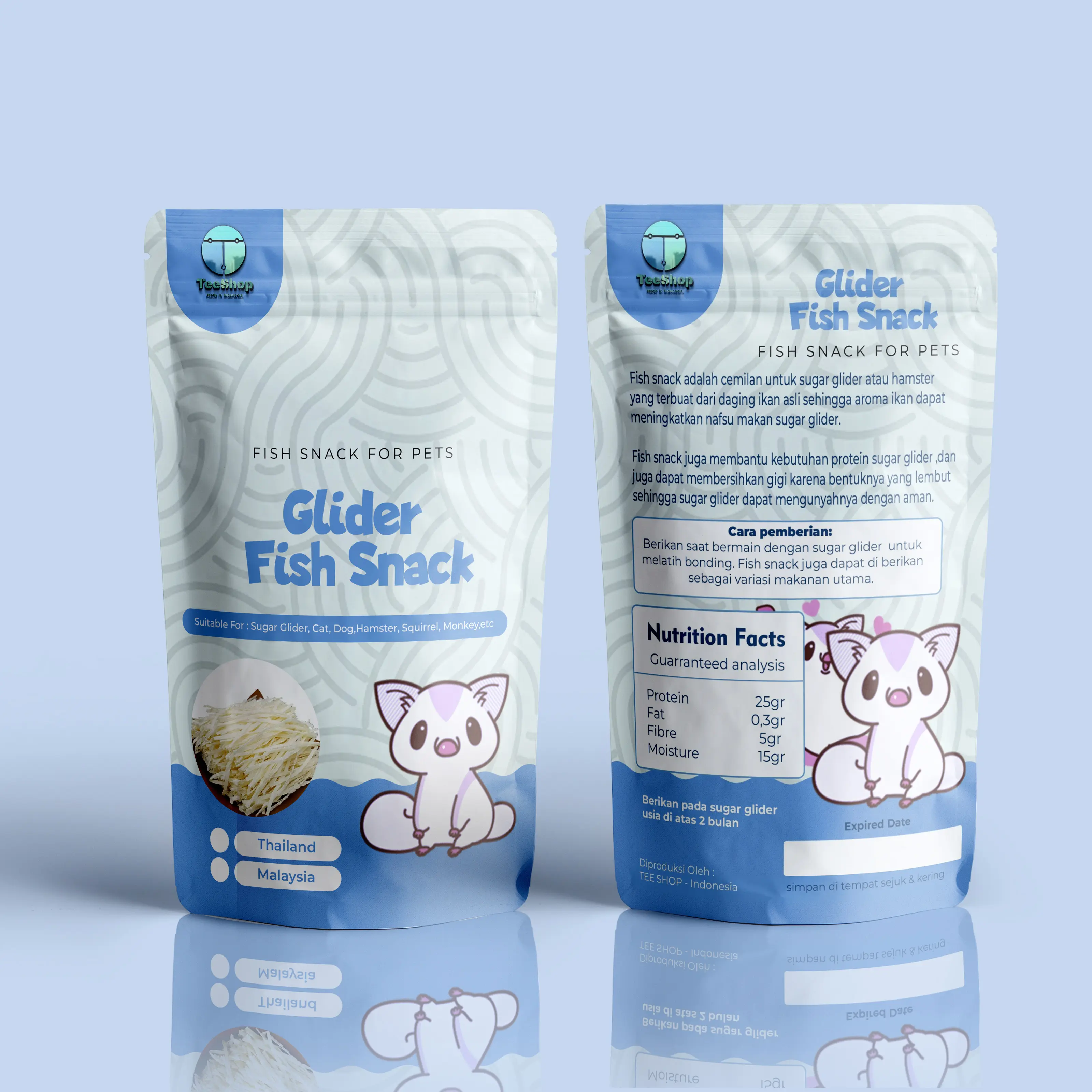 Fish snack Murah Sugar Glider, Hamster Tupai import Malaysia