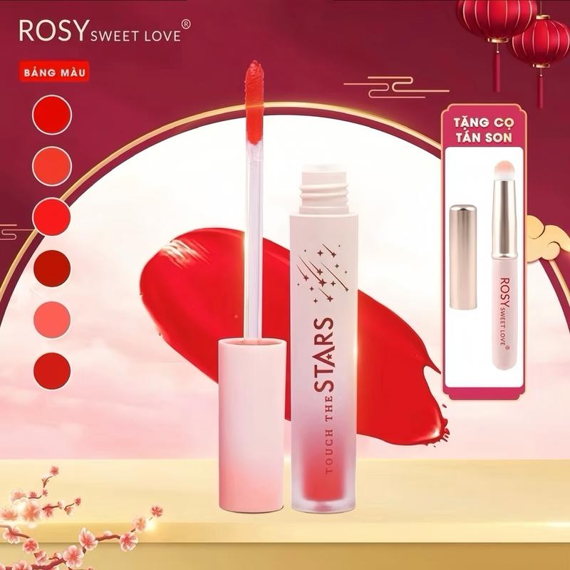 [Mua 1 Son Tặng 1 Cọ Tán Son ]Son kem lì, lâu trôi,bền màu,không chì, an toàn cho mẹ bầu Trang Điểm Mỹ Phẩm Son Môi Cosmetic Nữ Women