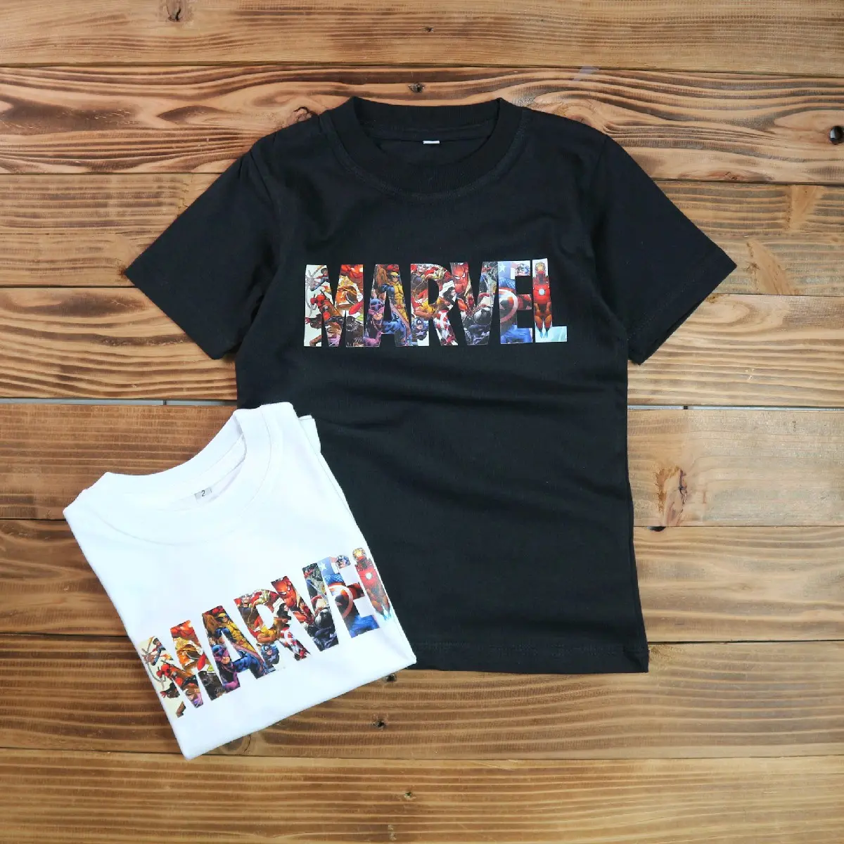 kaos anak/kaos anak motif marvel
