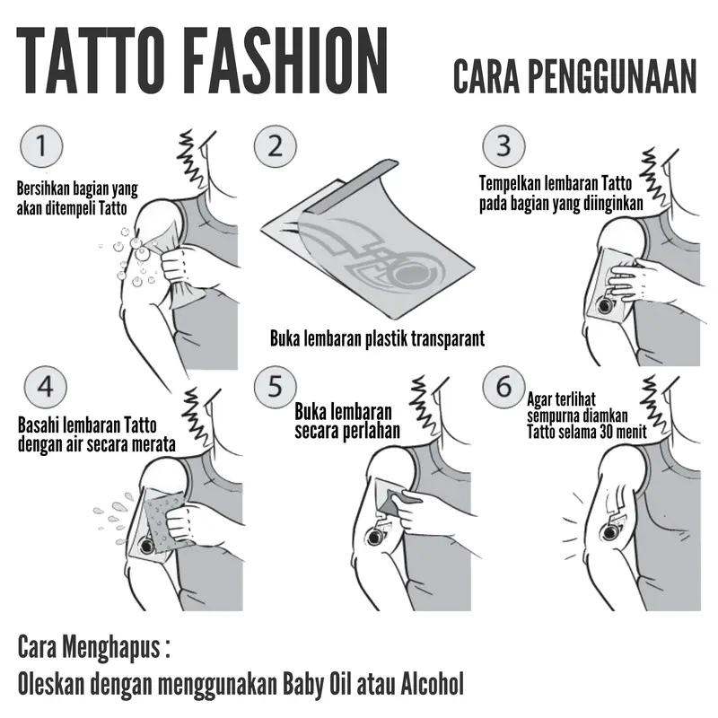 Stiker Tatto Temporary Wanita Waterproof Ukuran 21x15cm TH-12 2