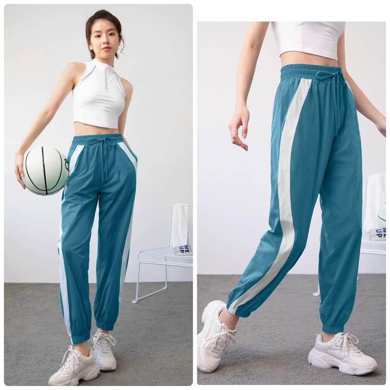 Quần Jogger Tập Gym Nữ Sọc To, Chất Xi Dù Cực Xinh thể