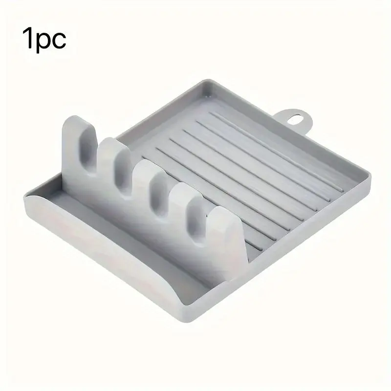 Silicone Cutlery Holder, Multifunctional Spoon Rest, Kitchen Utensil Holder, Tableware Rest for Spoon, Fork, Knife, Kitchen Accessories 4