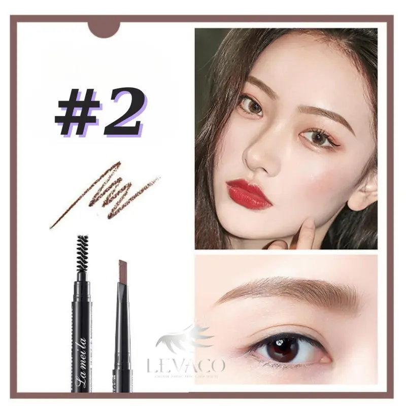 Chì Kẻ Mày Trang Điểm  2 đầu chải mày Dụng Cụ Làm Đẹp Makeup Chăm Sóc Sắc Đẹp Vẽ Lông Mày-CKM06 1
