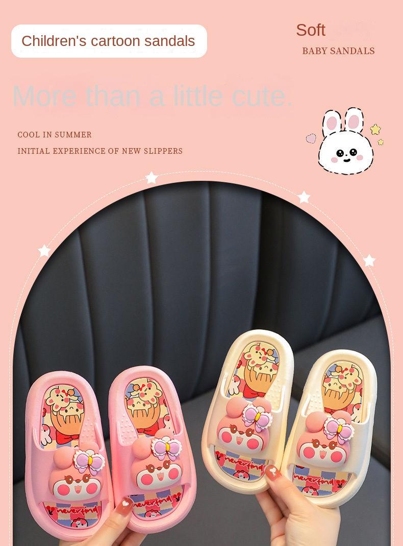 Product Introduction of รองเท้าแตะสำหรับเด็กชายและเด็กหญิง พื้นนุ่ม ลายการ์ตูน เหมาะสำหรับเด็กอายุ 3-12 ปี รองเท้า  แตะ รองเท้า  เด็ก  ผู้หญิง 1