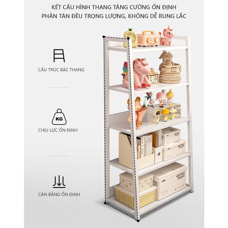 Kệ Sách Gỗ Đa Năng Trang Trí Decor Phòng Làm Việc Phong Cách Hiện Đại - GM06  - ᶖgA 4