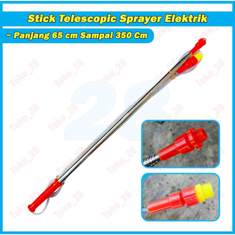 Stik Teleskopik Panjang 3,5 Meter Sprayer Elektrik Manual Stick Antena ...