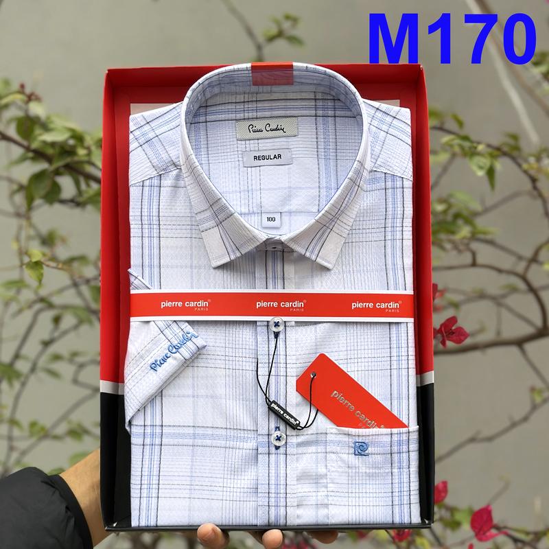 Áo Sơ Mi Pierre Cardin, Áo Sơ Mi Nam Công Sở Tay Ngắn Vạt Ngang Sang Trọng, Lịch Sự, Chất Vải Cao Cấp Mềm Mát, Thấm Hút Mồ Hôi Mẫu Mới 2024