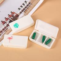 Gambar 【Apligod】Mini Portable Pill Box Fashion Three Grid Cartoon Week Pill Box COD - Green-leaf dari Apligod Kota Bekasi 5 Tokopedia