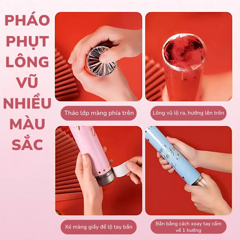 Product Introduction of Phụt Lông Vũ Dùng Trong Tiệc Cưới, Tiệc Sinh Nhật 0