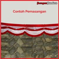 Gambar Backdrop Dewi Soekarno | Background Risplang Merah Putih Panjang Dekorasi Kemerdekaan HUT RI - 5 Gelombang dari Juraganbendera Kota Surabaya 4 Tokopedia