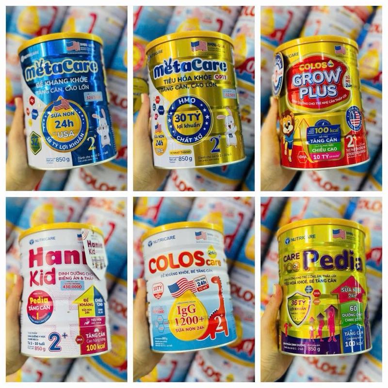 Tổng Hợp Sữa bột Nutricare Grow Plus Meta care Opti Meta Care Xanh H a n i e kid C a re 100 P e d I a Lon 800g