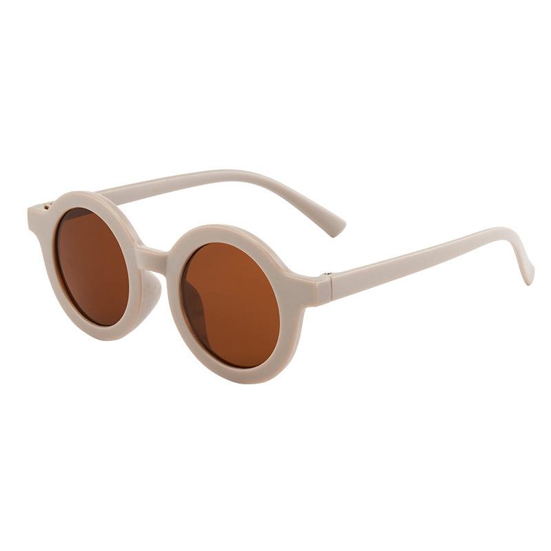 Product Introduction of Popular children's sunglasses trend retro baby Korean version boys and girls sunglasses cat poop coffee 0