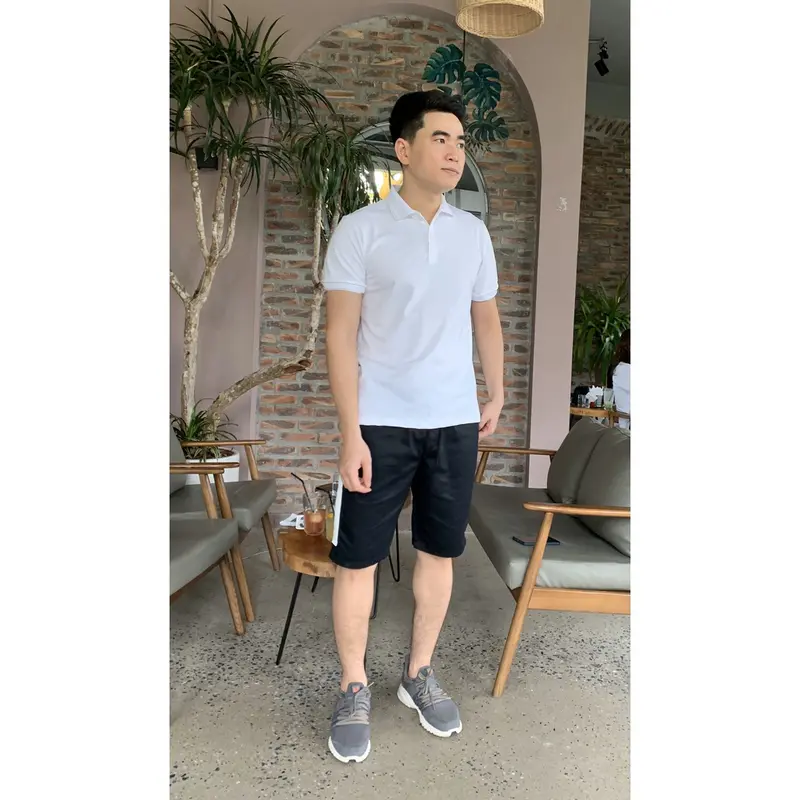 Quần Short Kaki nam, Quần ngắn nam Kaki phối viền, kẻ trẻ trung, phong cách 3