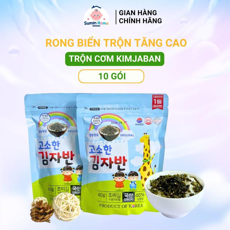 [ Loại 40gr ] Rong Biển Tăng Cao Busan Trộn Cơm Kimjaban Hàn Quốc