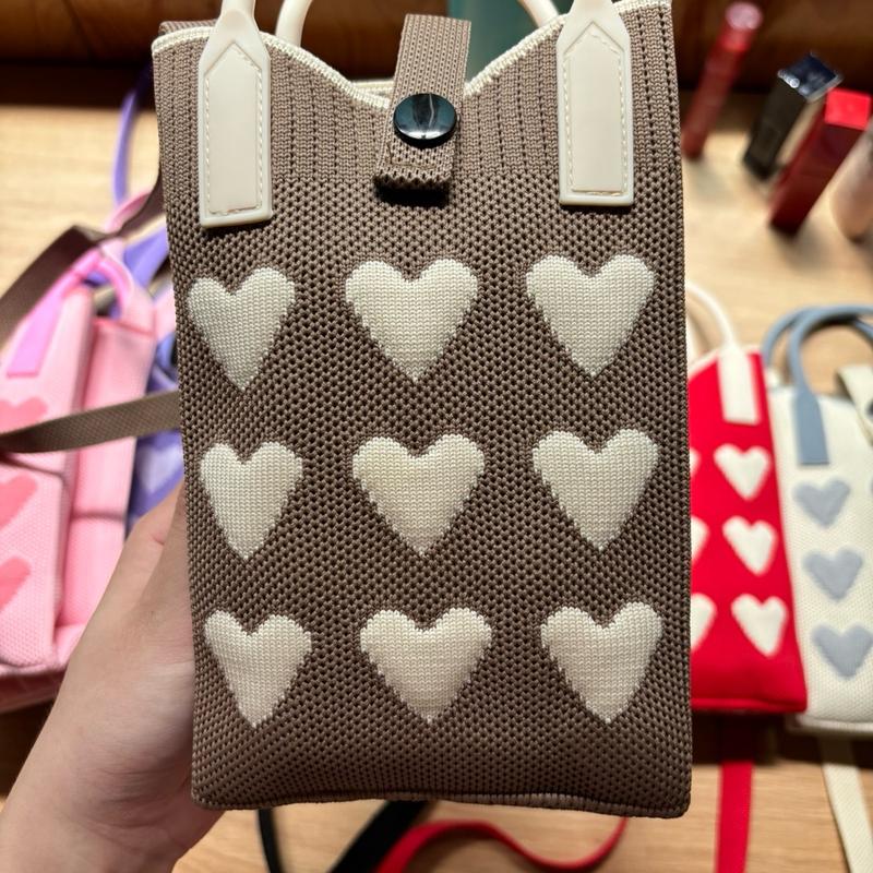 Đủ màu 69K XẢ KHO Túi xách mini len dệt kim cao cấp có quai xách và dây đeo chéo